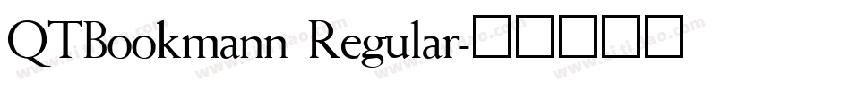 QTBookmann Regular字体转换